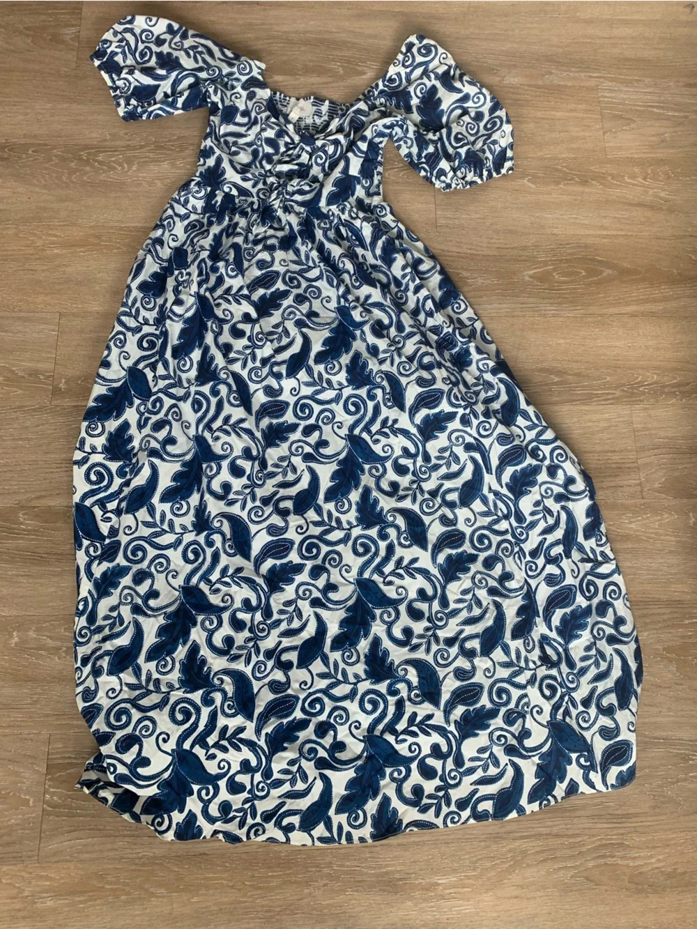 Cleobella Azulejo Blue Reza Midi Dress Size S - Picture 1 of 3